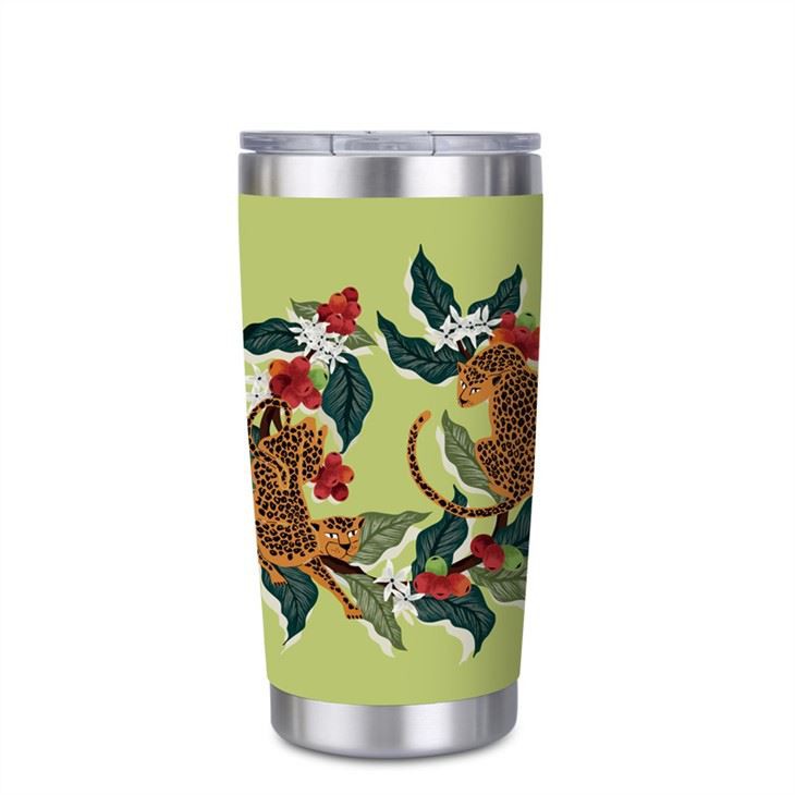 Flamingo Leakproof Insulat Tumbler Cup b'għatu